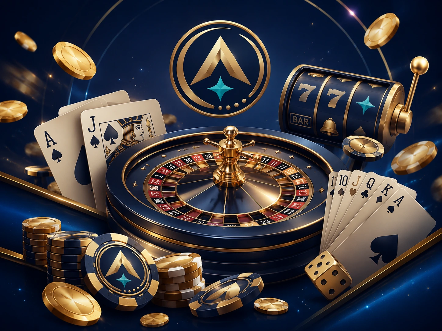Área de casino online com ambiente seguro e informativo